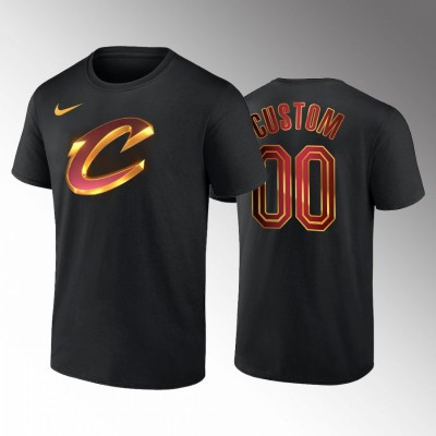 Cleveland Cavaliers Custom Men's Black Nike NBA 2022 23 Statement Edition T Shirt